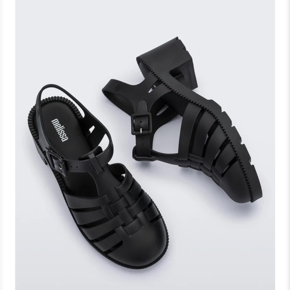 Melissa Black Possession Jelly Heels Jelly Shoes - Picture 2 of 8